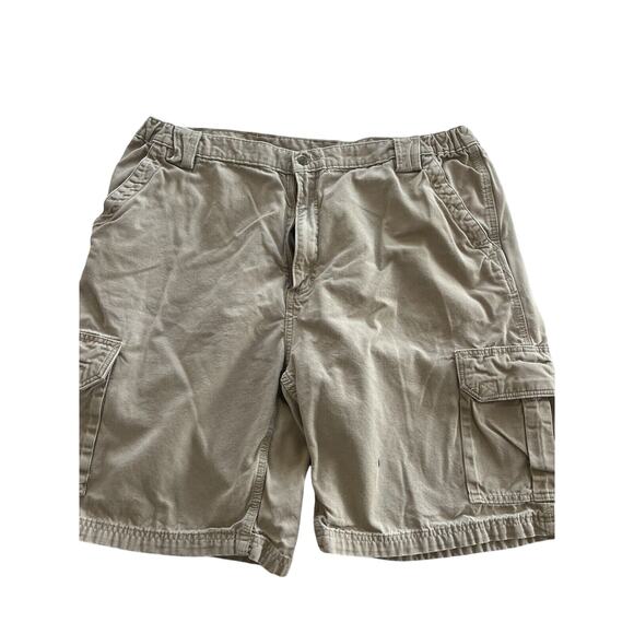 Carhartt Men’s Canvas Cargo Shorts Size 42 Style 183 GHK Khaki Work Grunge - Picture 1 of 10